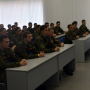 Встреча проректора по безопасности В.И.Борисовского с курсантами Военной кафедры